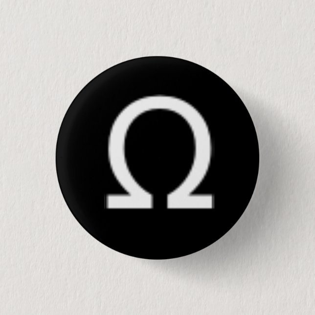 Omega-Knopf Button (Vorderseite)