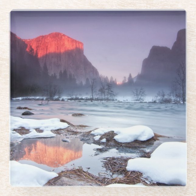 Omega-Rot Glasuntersetzer (Vorderseite)