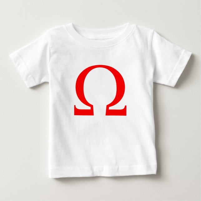 Omega-Symbol Baby T-shirt (Vorderseite)