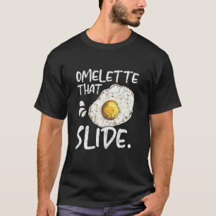 Omelet, das Frühstücksbrot abschiebt T-Shirt