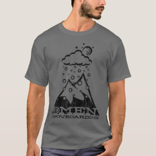 Omen Gedientes-oben Pulver (Vintages Schwarzes) T-Shirt
