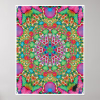 Omen Kinetic Collage Kaleidoscope Poster