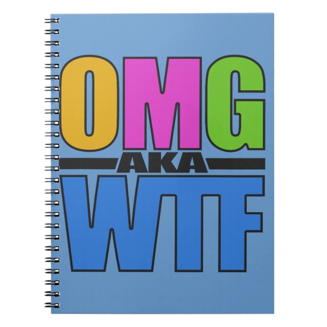 OMG aka WTF carnet personnalisé (Devant)