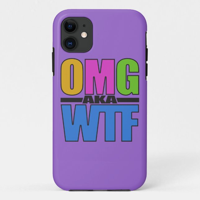 OMG aka WTF iPhone Gehäuse Case-Mate iPhone Hülle (Rückseite)
