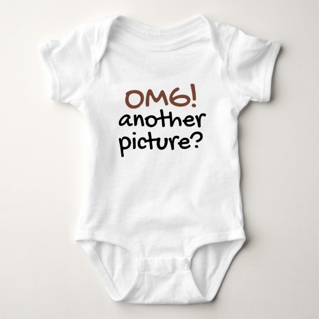 OMG Another Picture Niedlich Baby Sprichwort Baby Strampler (Vorderseite)