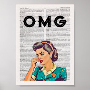 OMG Bad ART - Spaß Poster