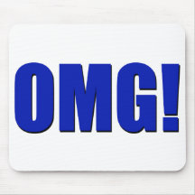 OMG! blaues Mousepad