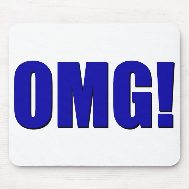 OMG! blaues Mousepad (Vorne)