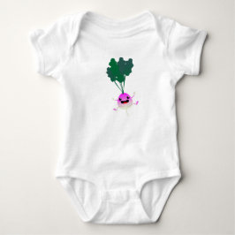 OMG Blick auf diese niedliche kleine Rübe Baby Strampler