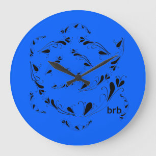OMG! brb Große Wanduhr