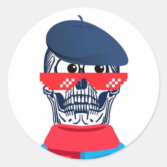OMG CALAVERA RUNDER AUFKLEBER (Vorderseite)