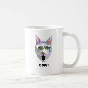 OMG! CAT 'was hat er gesehen? ' Kaffeetasse