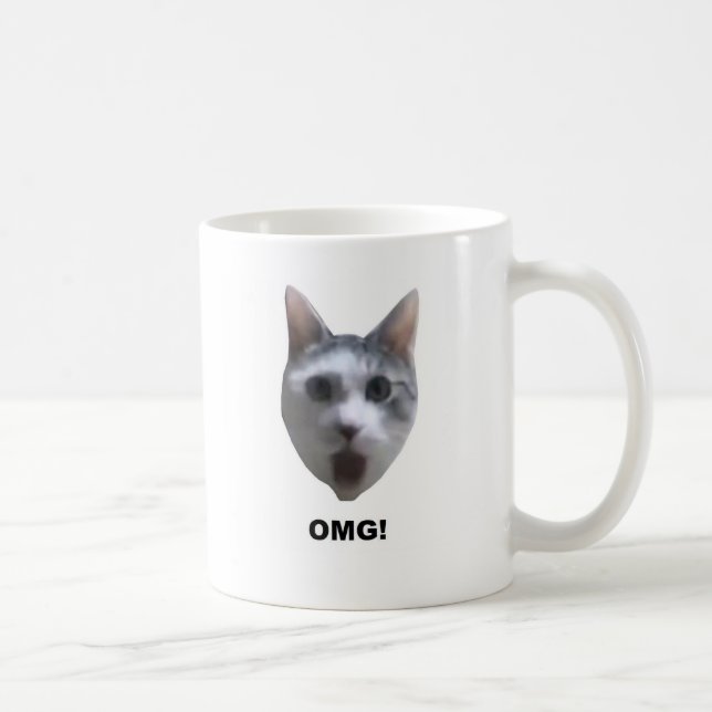 OMG CAT! (was ihn gesehen? hat) Kaffeetasse (Rechts)