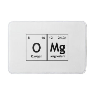 OMg Chemie - Regelmäßige Tabellenwörter für El Badematte
