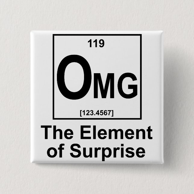 OMG die Element-OS-Überraschung Button (Vorderseite)