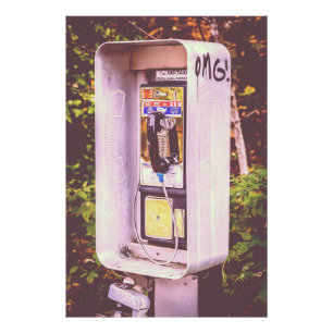 OMG! Ein Münztelefon Fotodruck