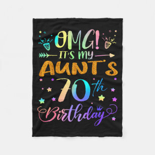 Omg Es Ist Der 70. Geburtstag Meiner Tante Süße 70 Fleecedecke