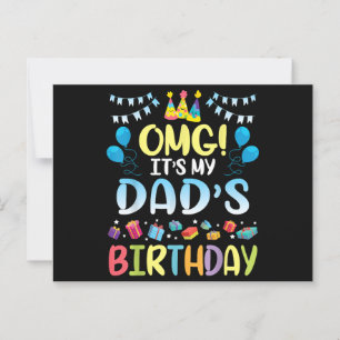 OMG Es ist der Geburtstag meines Vaters Glücklich  Postkarte
