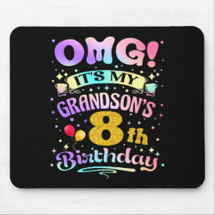 Omg Es Ist Mein Enkelsohn 8 Geburtstag Glücklicher Mousepad