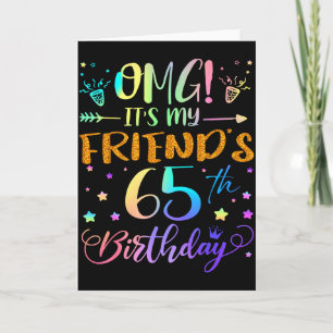 Omg Es Ist Mein Freund 65. Geburtstag Süße 65 Jahr Karte