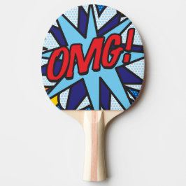 OMG Funny Cool Modern Comic Book Tischtennis Schläger