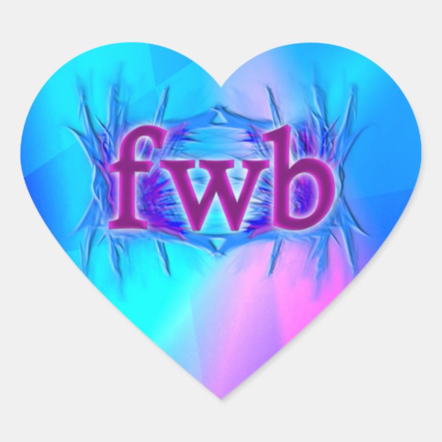 OMG! fwwb Herz-Aufkleber (Vorderseite)