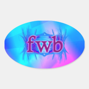 OMG! fwwb Ovaler Aufkleber