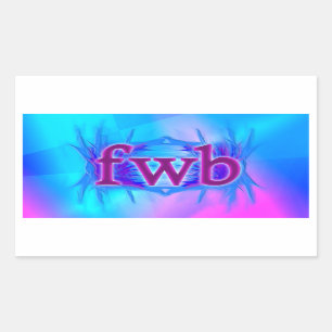OMG! fwwb Rechteckiger Aufkleber