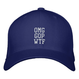 OMG GOP WTF - Maßgeschneiderte Baseballkappe Bestickte Baseballkappe