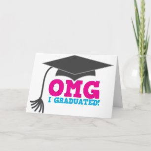OMG ich habe meinen Abschluss Ankündigung