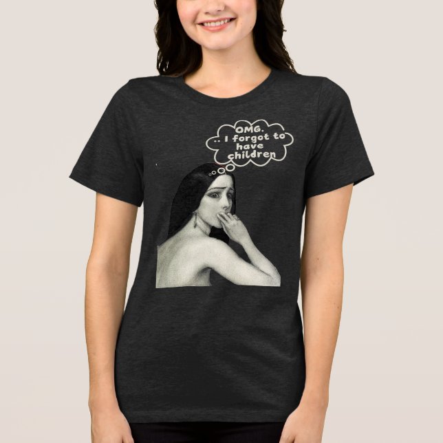 OMG, ich habe vergessen, Kinder T-Shirt zu haben � Tri-Blend Shirt (Vorderseite)