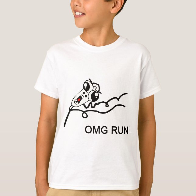 OMG laufen! - Meme T-Shirt (Vorderseite)