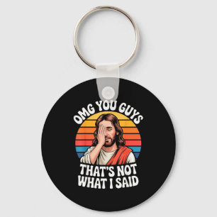 Omg Leute, das habe ich nicht gesagt, Jesus Retro  Schlüsselanhänger