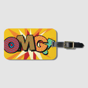 OMG Lustige Retro-Comic-Book-Pop-Art Gepäckanhänger