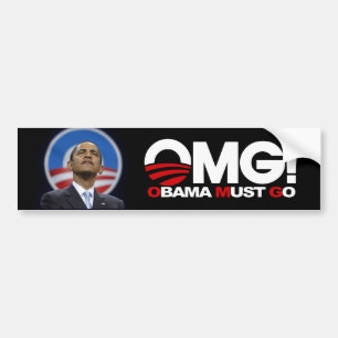 OMG! Obama muss gehen Autoaufkleber