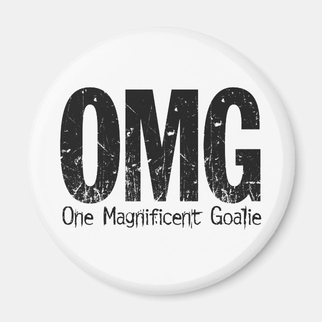 OMG: One Magnificent Goalie (Hockey) Magnet (Vorne)