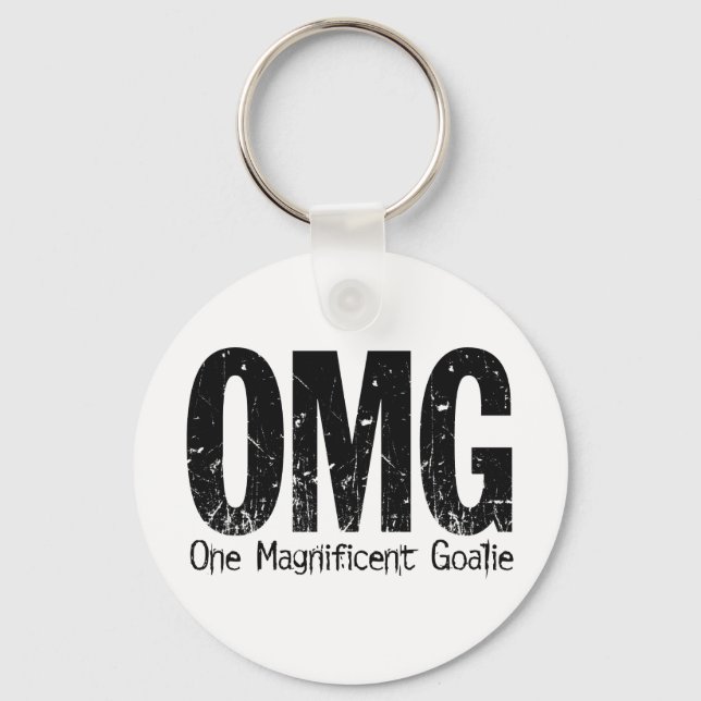 OMG: One Magnificent Goalie (Hockey) Schlüsselanhänger (Vorderseite)