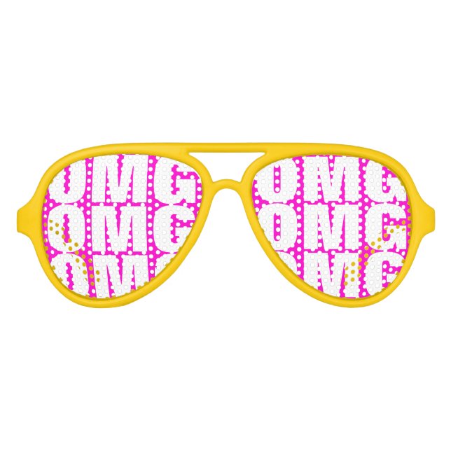 OMG-Party | verrückte Neon Aviator Brille Sonnenbrille (Vorderseite)