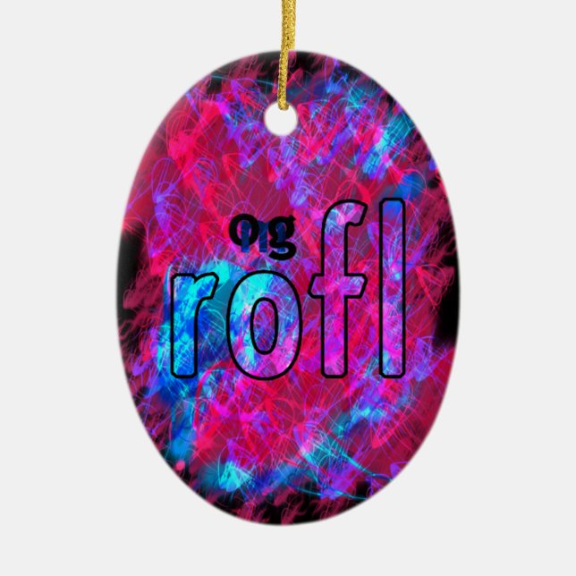 OMG! rofl Keramikornament (Vorne)