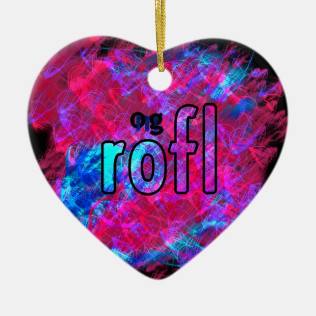 OMG! rofl Keramikornament (Vorne)