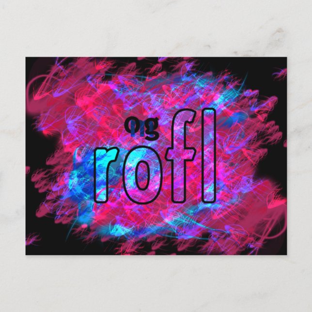 OMG! rofl Postkarte (Vorderseite)