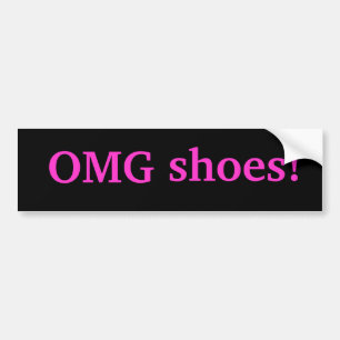 OMG Schuhe! Autoaufkleber