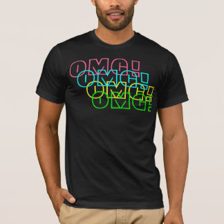 OMG! Schwarze T T-Shirt