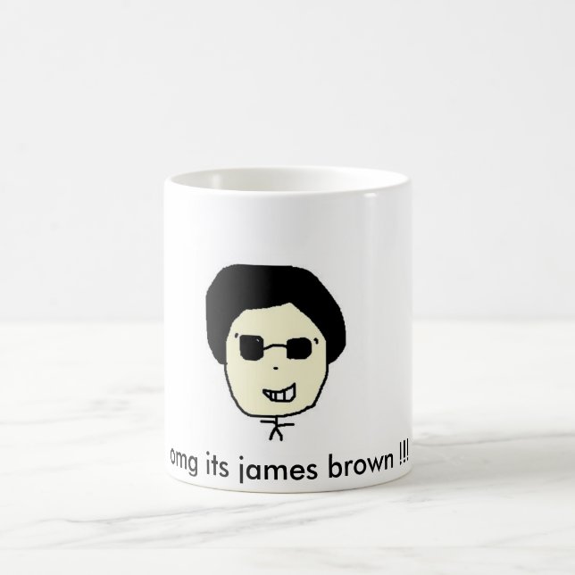 omg sein James-Braun!!! Kaffeetasse (Mittel)