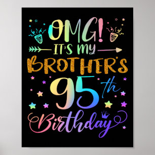 Omg seine Brüder 95. Geburtstag Süße 95 Jahre O Poster