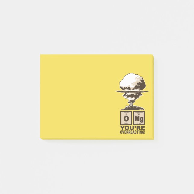 OMG! Sie überreagieren! Post-it Klebezettel (Vorderseite)
