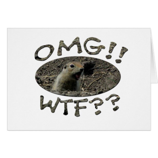 OMG WTF Gopher (Vorderseite (Horizontal))