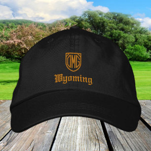 OMG Wyoming & American fashion, USA / Patrioten Bestickte Baseballkappe
