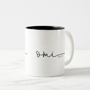 Omi Établi   Grandma Cadeau Mug à café à deux tons