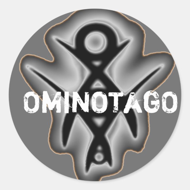 OminOtagO Bildaufkleber Runder Aufkleber (Vorderseite)